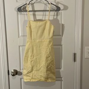 yellow mini dress